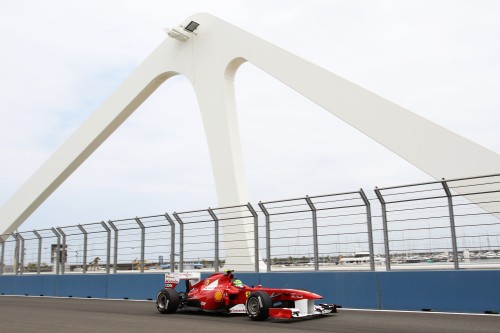 Gran Premio de Europa Valencia Street Circuit puente Fernando Alonso Ferrari
