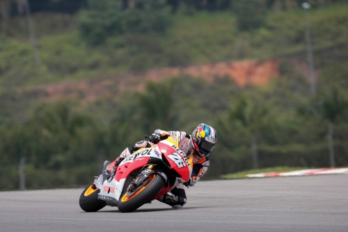 Dani Pedrosa prueba la Honda RC213V en los tests de MotoGP en Sepang